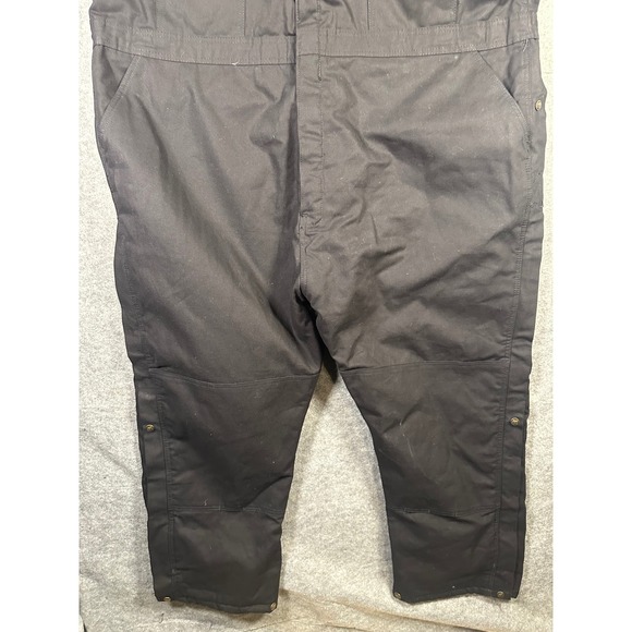 Berne Workwear Bib Overalls Mens 4XL Short Black Quilted Insulated Coveralls - Picture 6 of 11